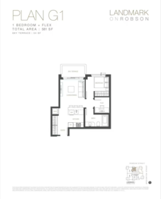 Office / Den Photo of 1304 1482 Robson Street, Vancouver, BC