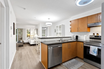 Kitchen Island Photo of 313 3388 Morrey Court, Burnaby, BC