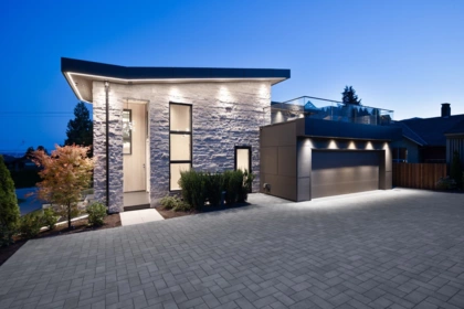 Aerial View of 2423 Mathers Avenue, West Vancouver, BC