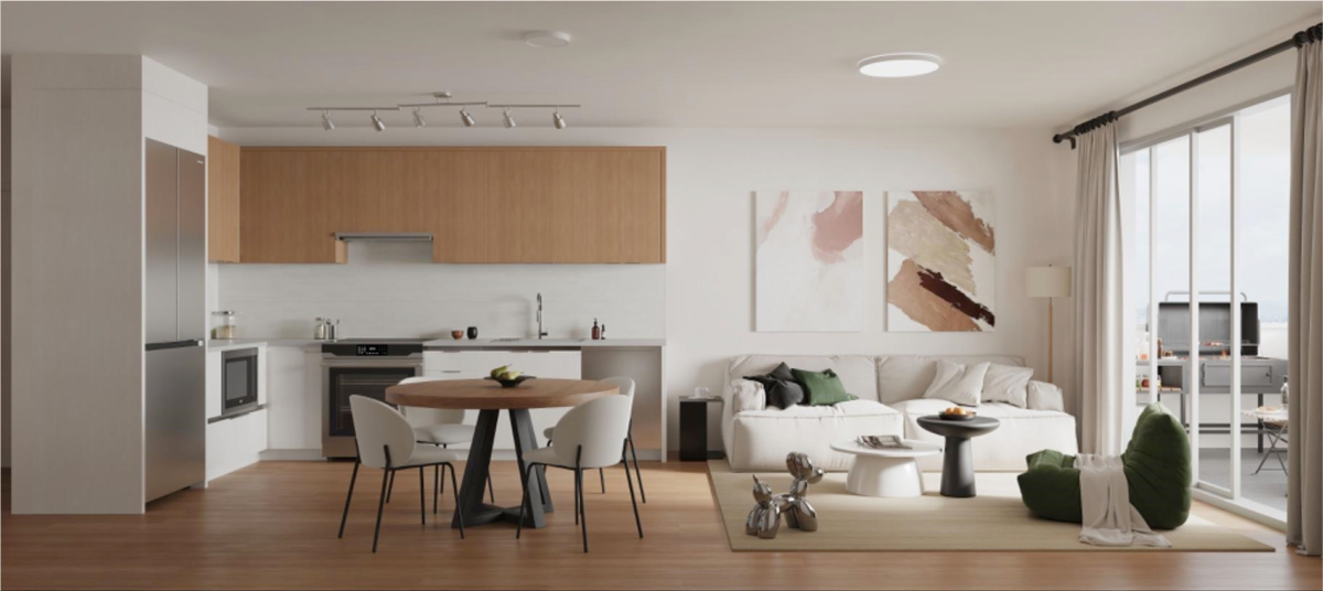 Living Room Photo of 505 15258 102a Avenue, Surrey, BC