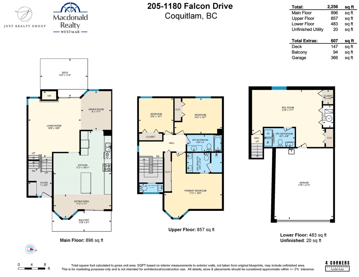 Outdoor Deck Photo of 205 1180 Falcon Drive, Coquitlam, BC
