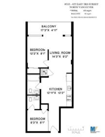 Hallway Photo of 553 422 E 3rd Street, North Vancouver, BC