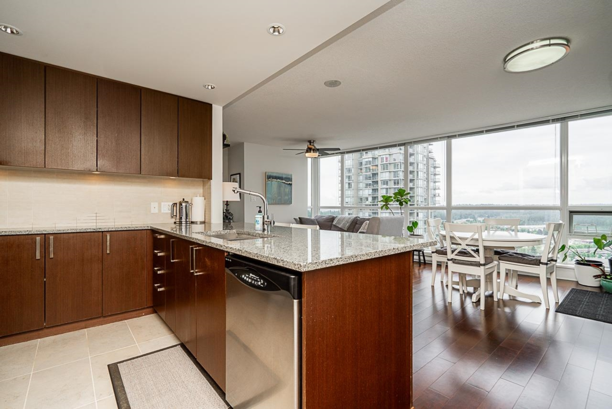 Living Room Photo of 2605 2978 Glen Drive, Coquitlam, BC