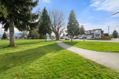 Aerial View of 9728 Heather Street, Chilliwack, BC
