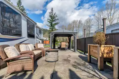 Outdoor Patio Photo of 158 14600 Morris Valley Road, Harrison Mills, BC