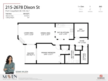 Entry Foyer Photo of 215 2678 Dixon Street, Port Coquitlam, BC