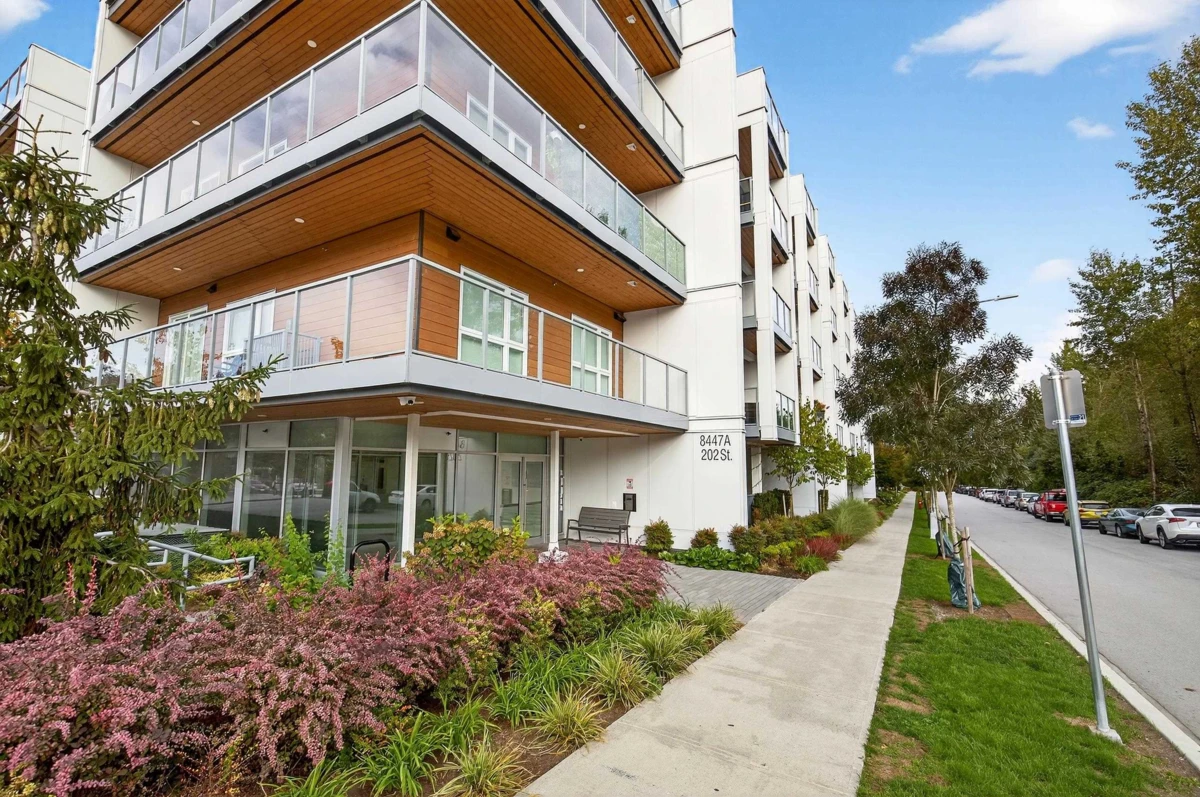 Exterior Rear Photo of A209 8447 202 Street, Langley, BC
