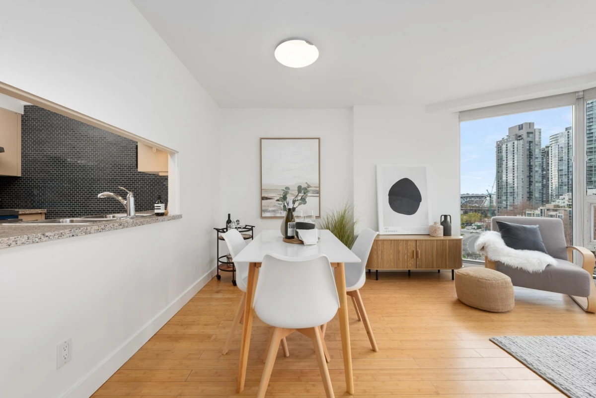 Living Room Photo of 11D 199 Drake Street, Vancouver, BC