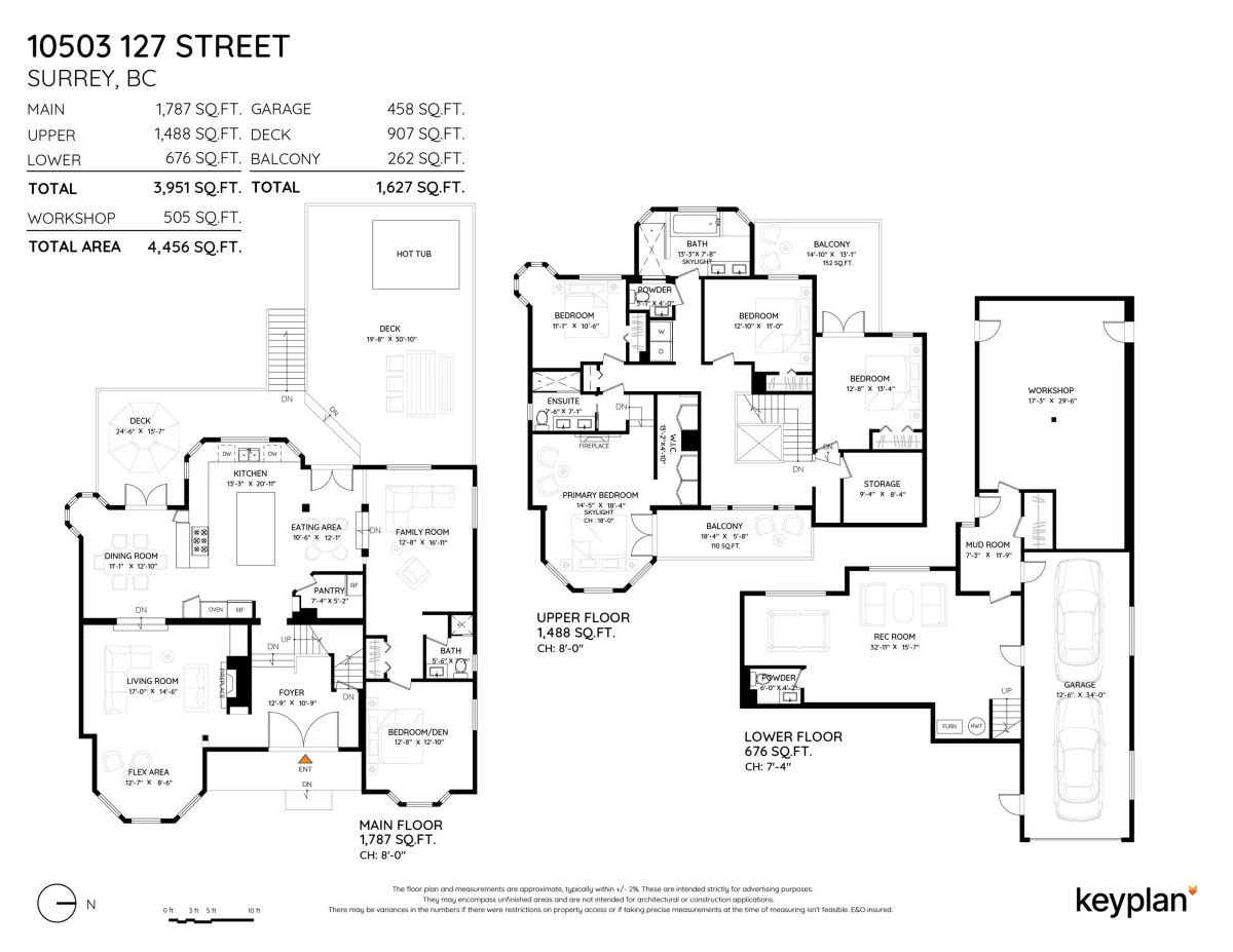 Exterior Rear Photo of 10503 127 Street, Surrey, BC