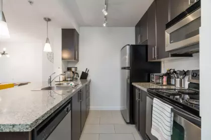 Kitchen Island Photo of 517 618 Abbott Street, Vancouver, BC
