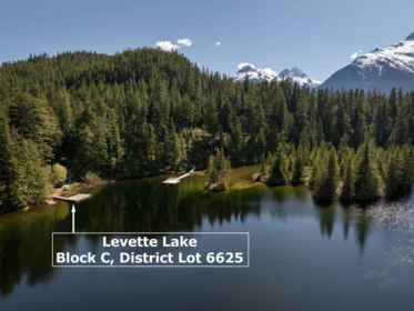 Aerial View of Lot C DL 6625 Levette Lake, Squamish, BC