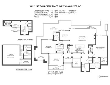 Outdoor Kitchen Photo of PH2 2245 Twin Creek Place, West Vancouver, BC
