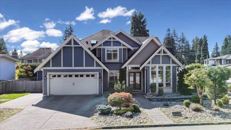 Aerial View of 2268 Latimer Avenue, Coquitlam, BC