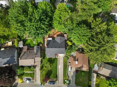 Aerial View of 3344 Omineca Court, Abbotsford, BC