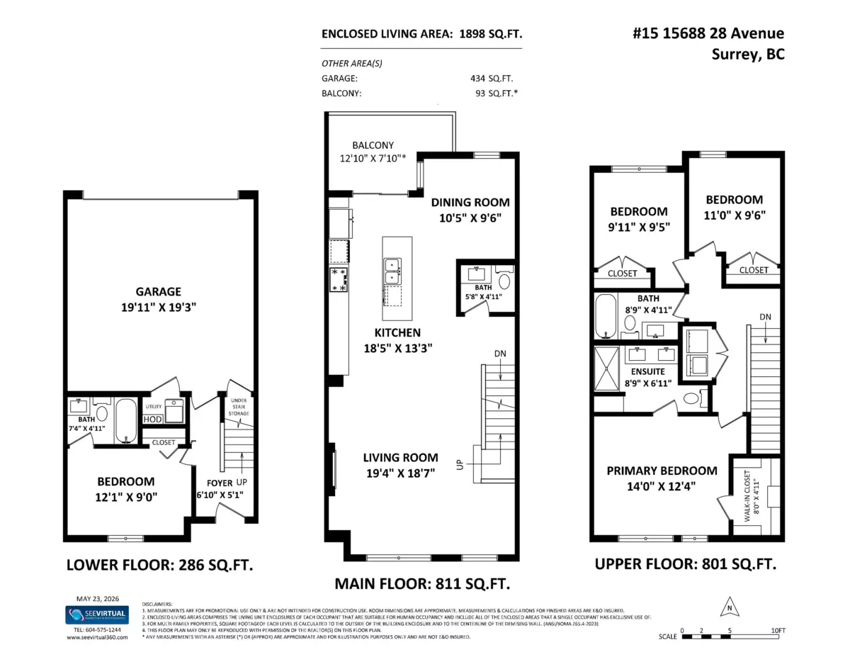 Exterior Rear Photo of 15 15688 28 Avenue, Surrey, BC