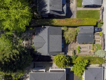 Aerial View of 4269 W 13th Avenue, Vancouver, BC