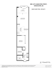 Entry Foyer Photo of 308 1275 Hamilton Street, Vancouver, BC