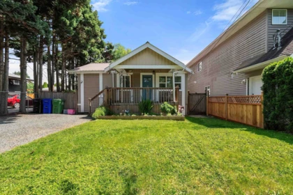 Aerial View of 9460 Coote Street, Chilliwack, BC