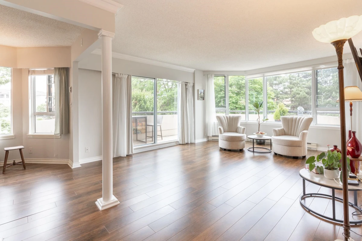Living Room Photo of 203 3170 Gladwin Road, Abbotsford, BC