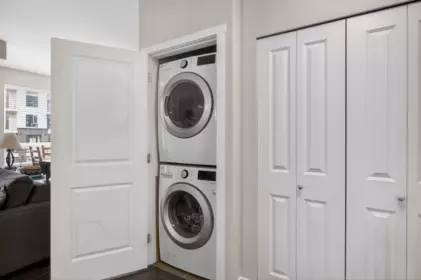 Laundry Room Photo of 312 14358 60 Avenue, Surrey, BC