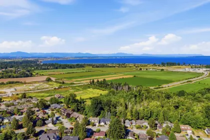 Aerial View of 133 Woodland Drive, Delta, BC