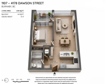1107 4178 Dawson Street, Burnaby, BC, Burnaby — Apartment/Condo for sale