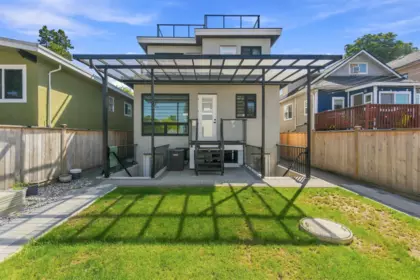 Aerial View of 5577 Inverness Street, Vancouver, BC