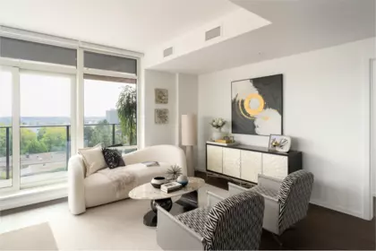 Dining Area Photo of 201 8486 Oak Street, Vancouver, BC