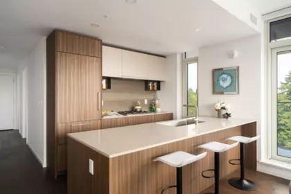 Kitchen Photo of 201 8486 Oak Street, Vancouver, BC