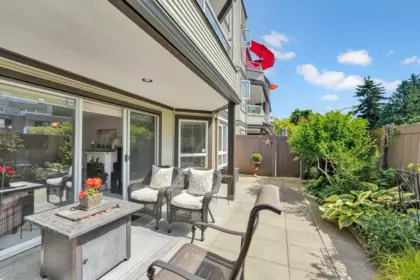 Outdoor Deck Photo of 111 1840 E Southmere Crescent, Surrey, BC