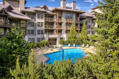 Exterior Rear Photo of 502 4899 Painted Cliff Road, Whistler, BC