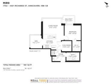 Office / Den Photo of 1702 1001 Richards Street, Vancouver, BC