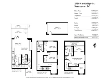 Basement Recreation Room Photo of 2790 Cambridge Street, Vancouver, BC