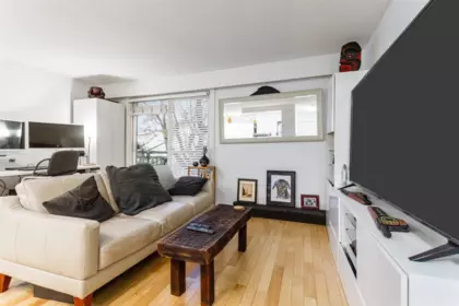 Living Room Photo of 213 711 E 6th Avenue, Vancouver, BC