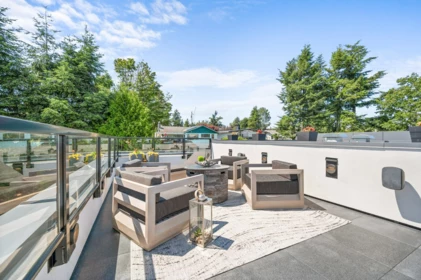 Aerial View of 1255 Kent Street, White Rock, BC