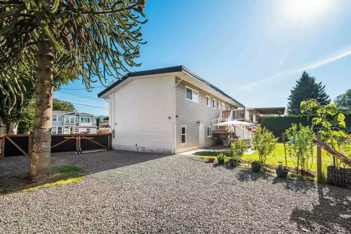 Aerial View of 10107 Shamrock Drive, Chilliwack, BC