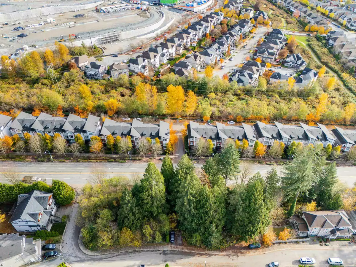 Aerial View of 21 1299 Coast Meridian Road, Coquitlam, BC