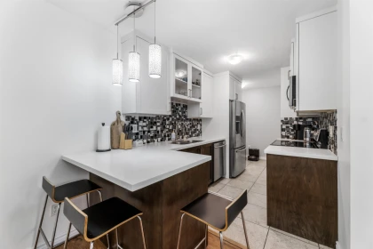 Kitchen Island Photo of 327 9101 Horne Street, Burnaby, BC