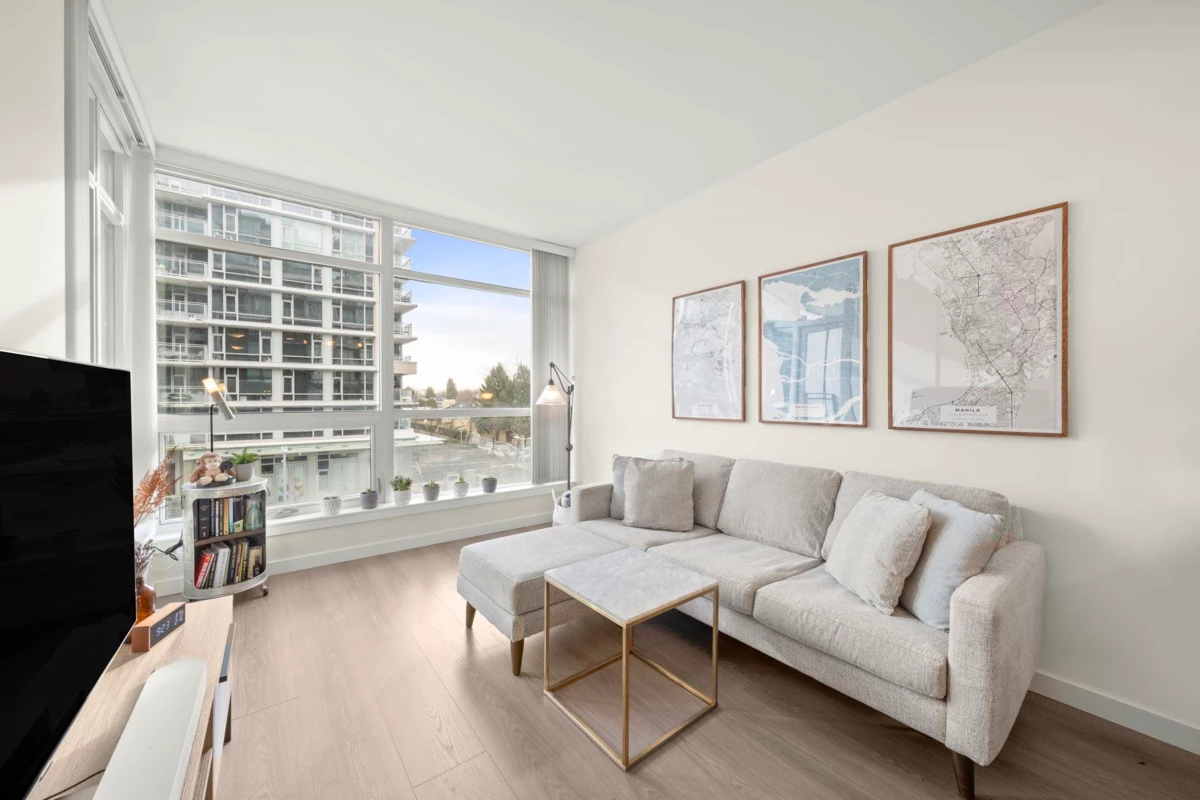 Living Room Photo of 302 3333 Sexsmith Road, Richmond, BC