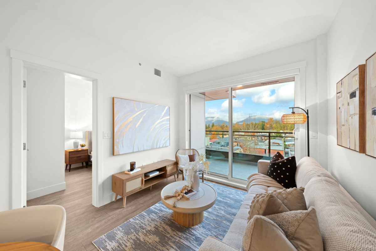 Living Room Photo of 419 4788 Hastings Street, Burnaby, BC