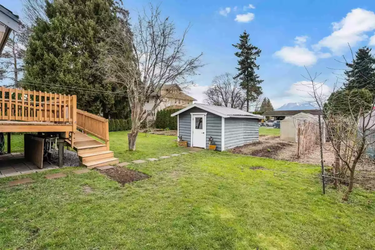 Aerial View of 8515 Howard Crescent, Chilliwack, BC