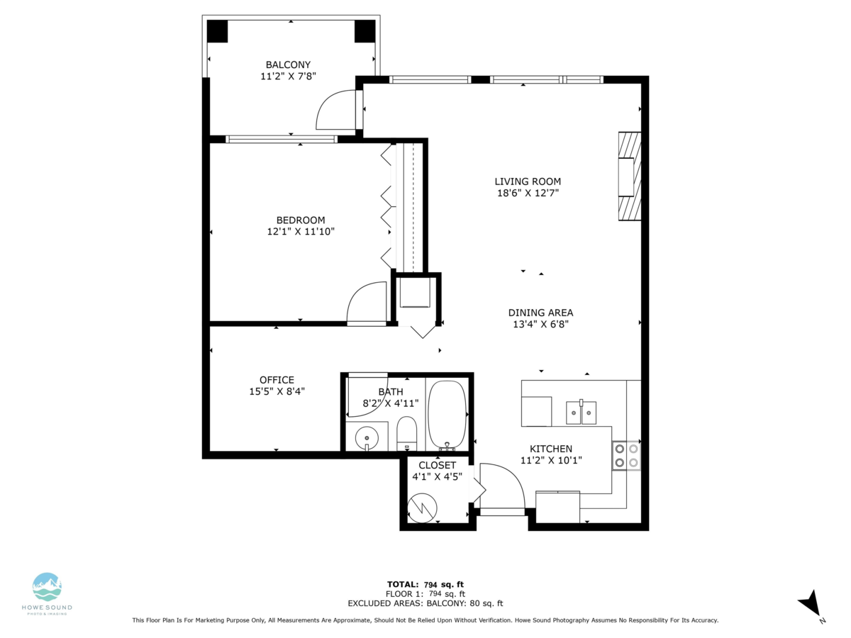 Guest Bathroom Photo of 303 1336 Main Street, Squamish, BC