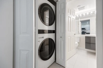 Laundry Room Photo of 205 7465 Sandborne Avenue, Burnaby, BC