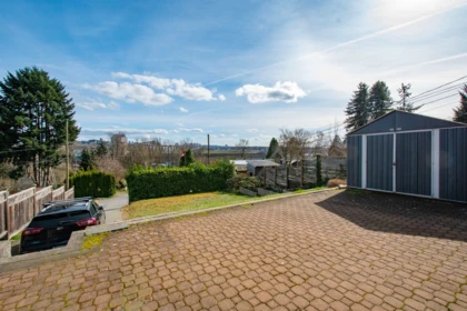 Aerial View of 943 Shavington Street, North Vancouver, BC