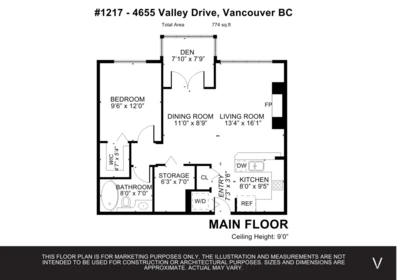 Front Yard Photo of 1217 4655 Valley Drive, Vancouver, BC