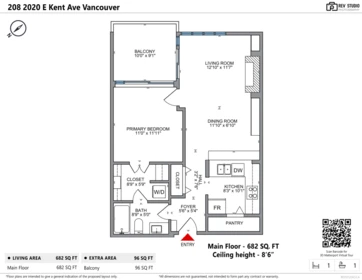 Outdoor Patio Photo of 208 2020 E Kent Avenue South, Vancouver, BC