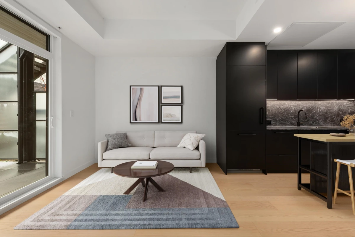 Living Room Photo of 122 650 E 2nd Street, North Vancouver, BC