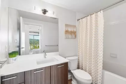Powder Room Photo of 2202 301 Capilano Road, Port Moody, BC