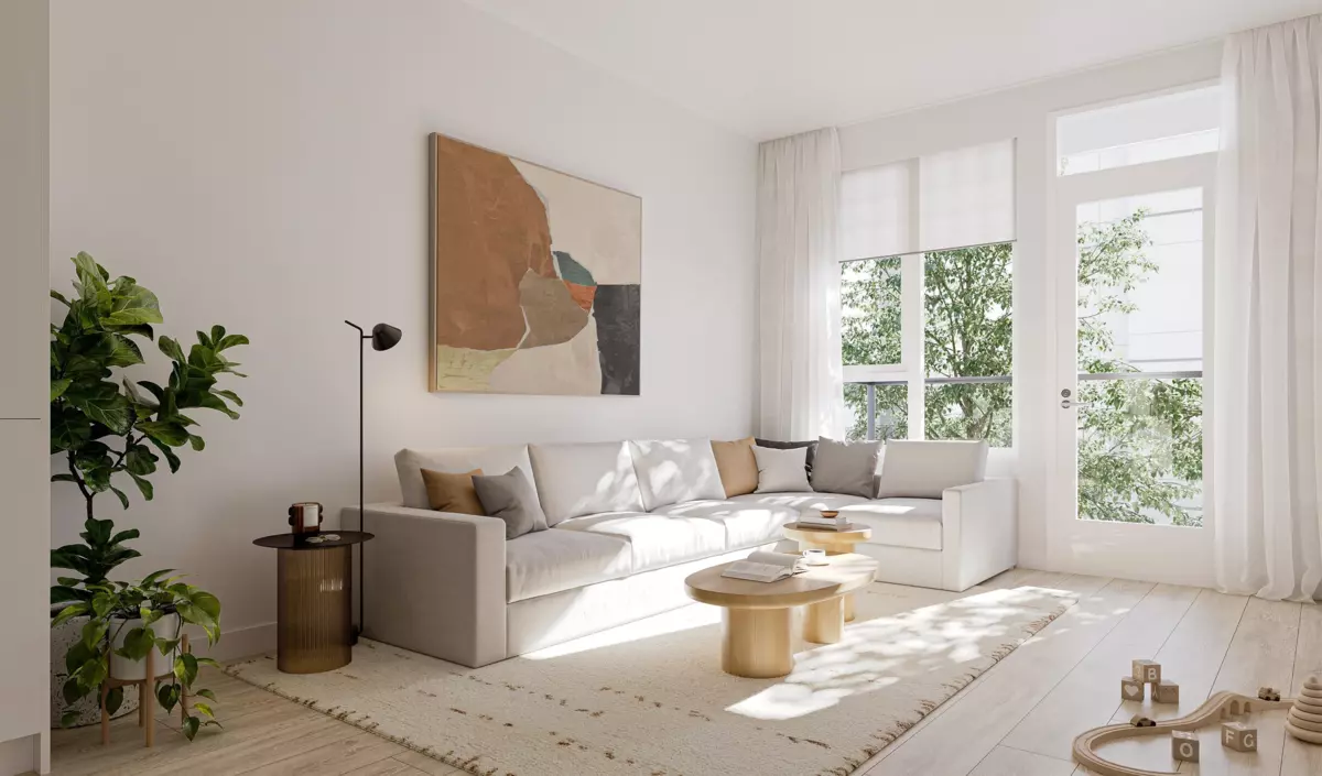 Living Room Photo of 304 585 Kemsley Avenue, Coquitlam, BC