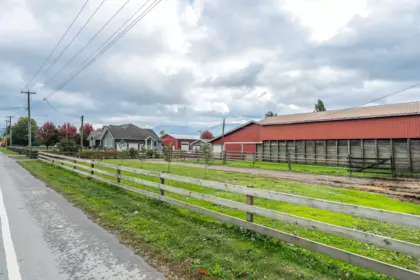 Aerial View of 42872 South Sumas Road, Chilliwack, BC